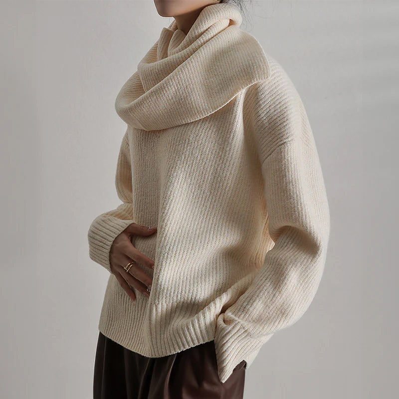 Amelie Knitted Shawl Sweater