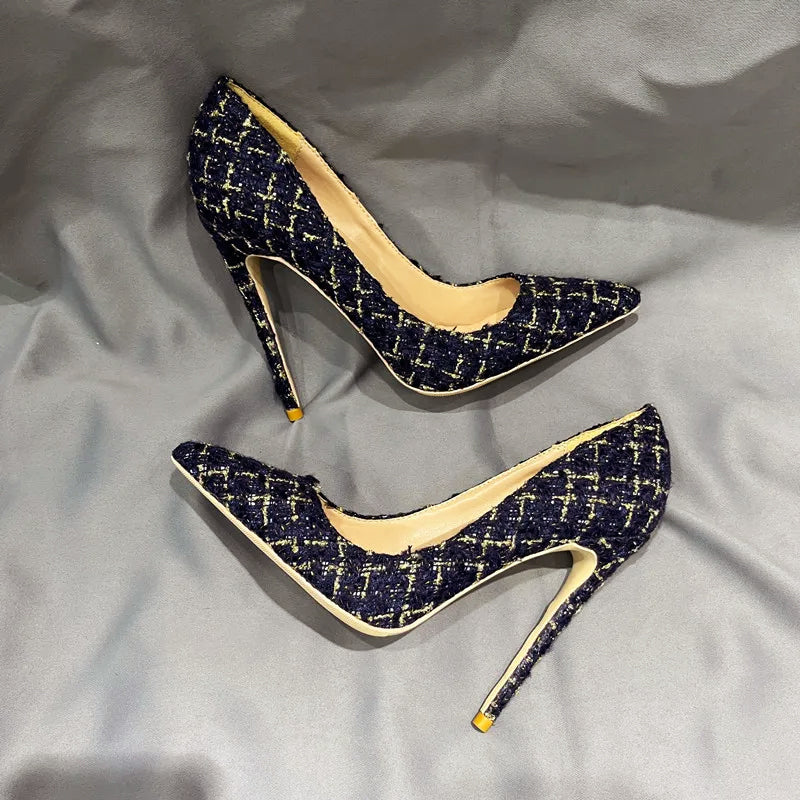 Aura Plaid Stiletto Heels