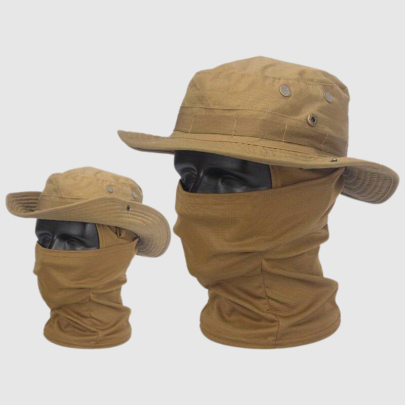 Camouflage Boonie Hat With Face Mask