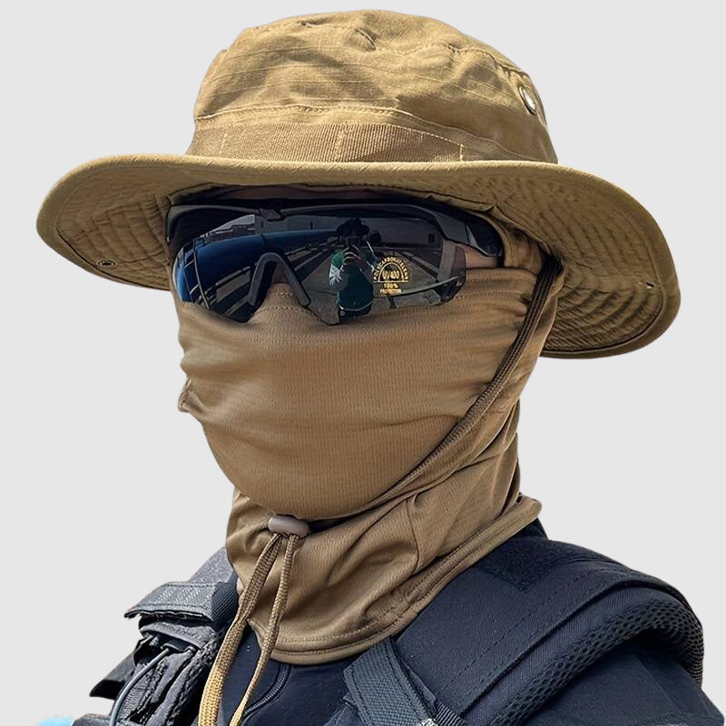 Camouflage Boonie Hat With Face Mask