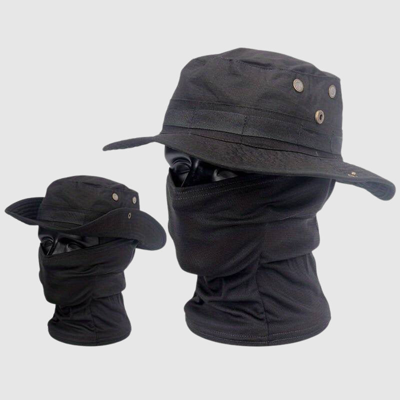 Camouflage Boonie Hat With Face Mask