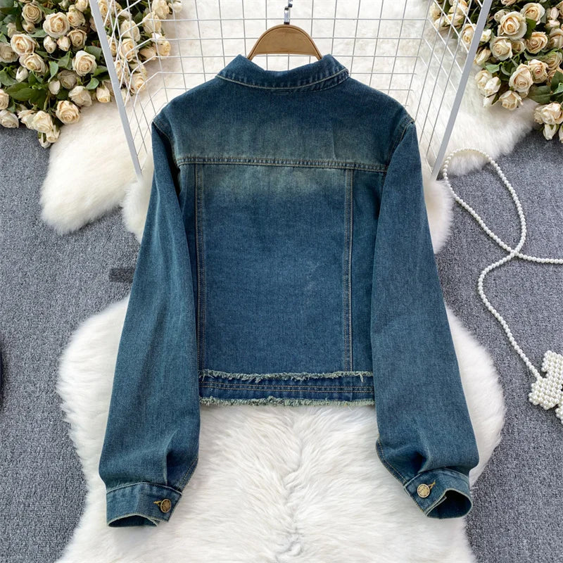 Claire Harmony Hem Denim Jacket