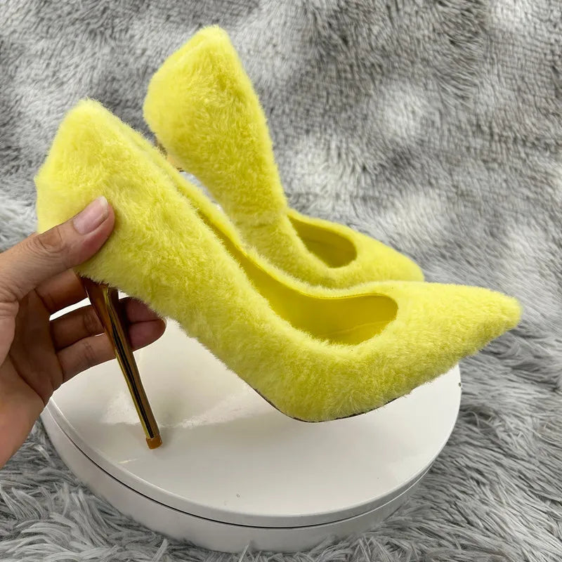 Claire Ice Queen Plush Heels