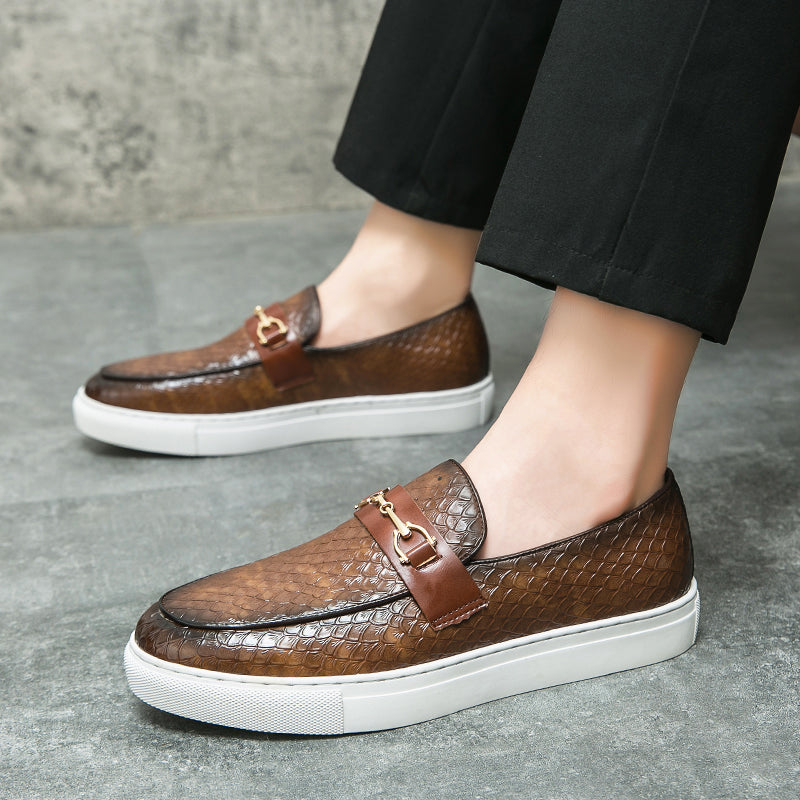 CrocShine Genuine Leather Sneakers