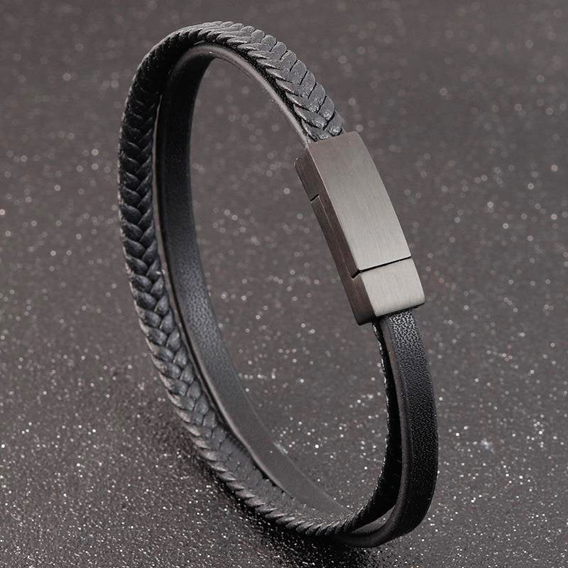 Dan Anthony Braided Leather Bracelet