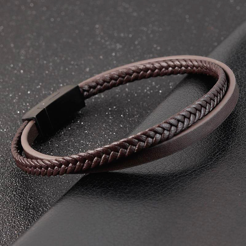 Dan Anthony Braided Leather Bracelet