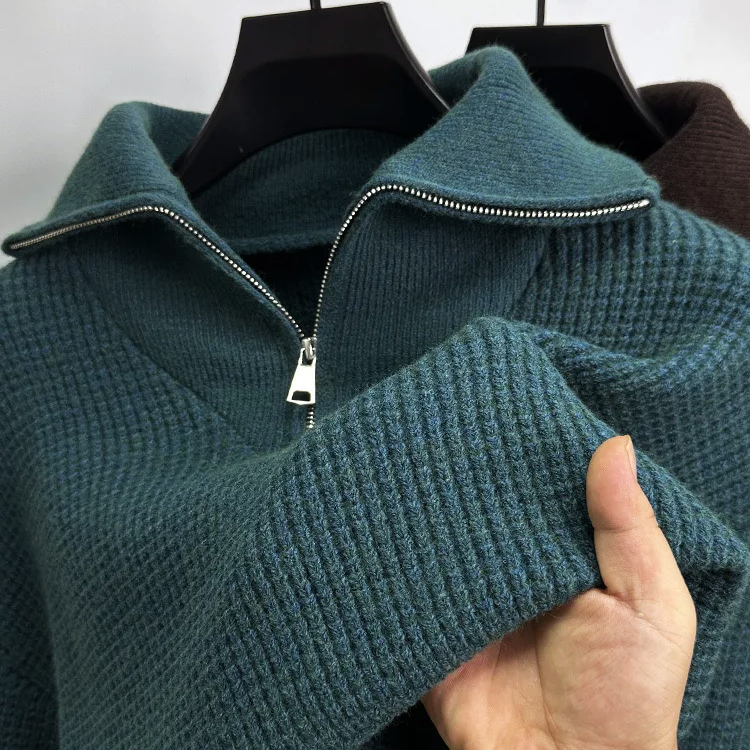 Dan Anthony Casual Polo Knit Sweater