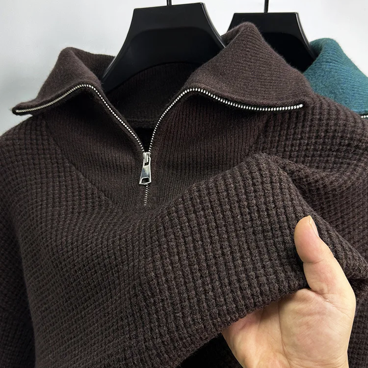 Dan Anthony Casual Polo Knit Sweater