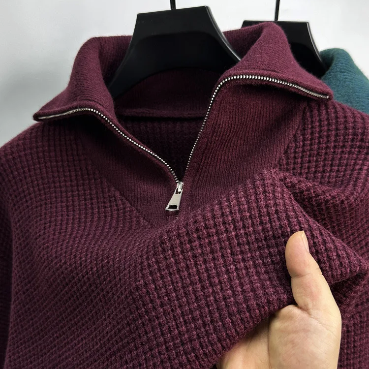 Dan Anthony Casual Polo Knit Sweater