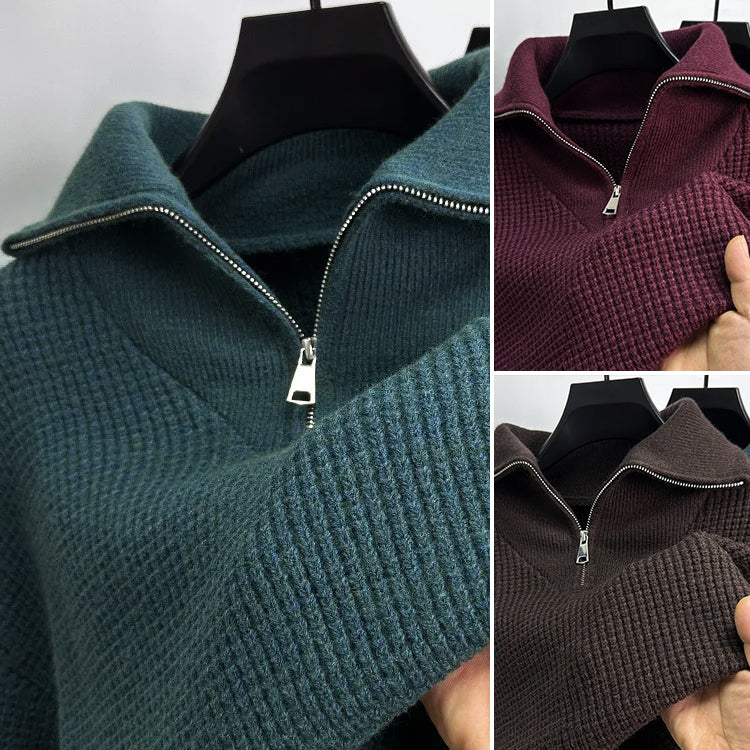 Dan Anthony Casual Polo Knit Sweater