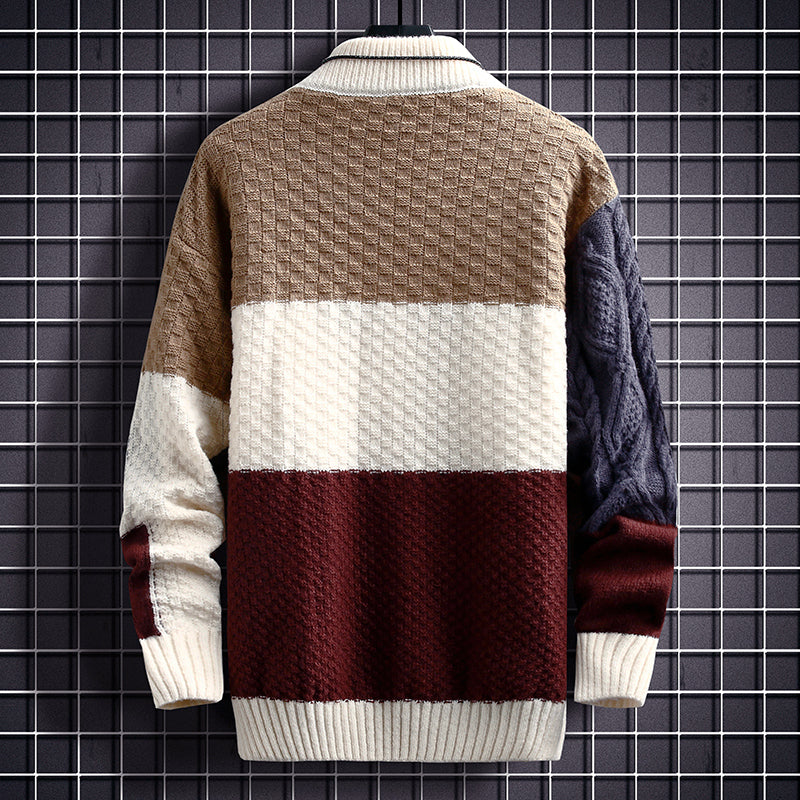 Dan Anthony Patchwork Cozy Sweater