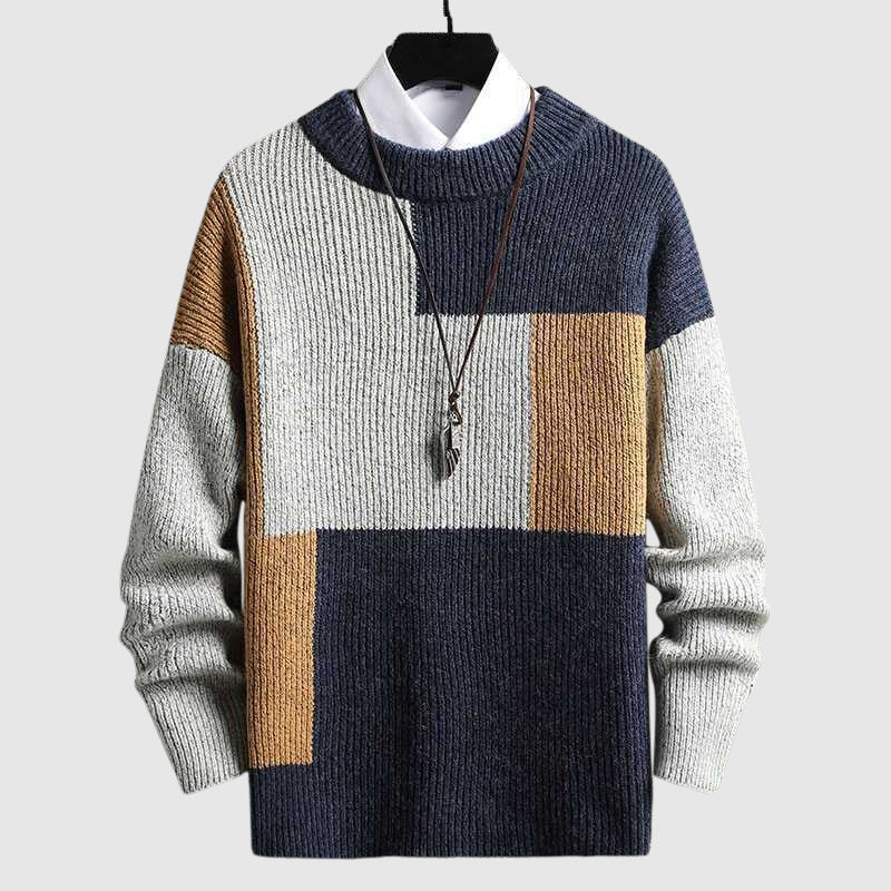 Dan Anthony Patchwork Knitted Sweater