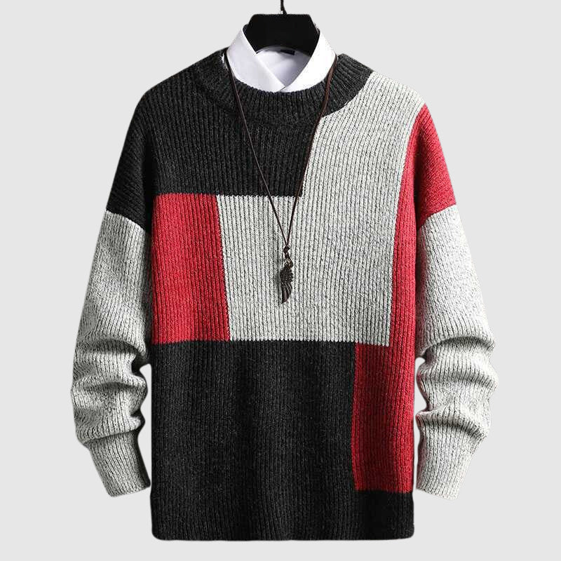 Dan Anthony Patchwork Knitted Sweater