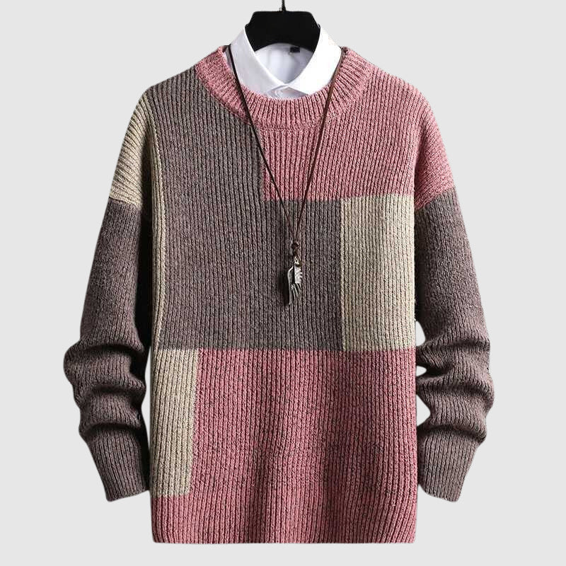 Dan Anthony Patchwork Knitted Sweater