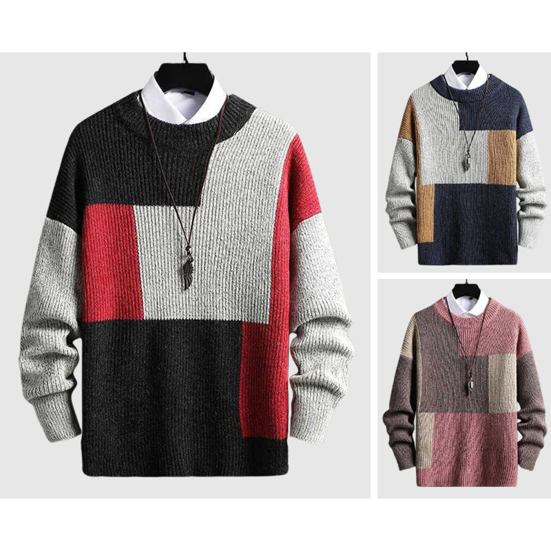 Dan Anthony Patchwork Knitted Sweater