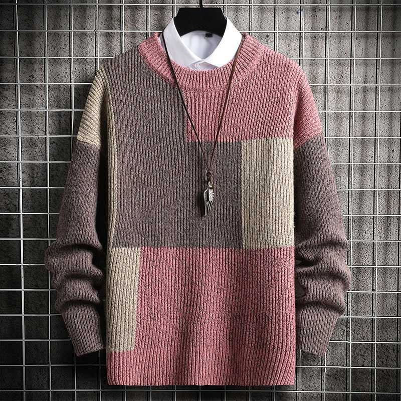 Dan Anthony Patchwork Knitted Sweater