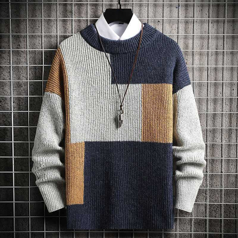 Dan Anthony Patchwork Knitted Sweater