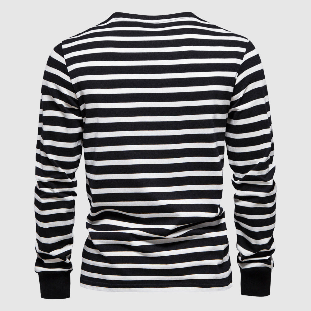 Dan Anthony Striped Cotton Sweater