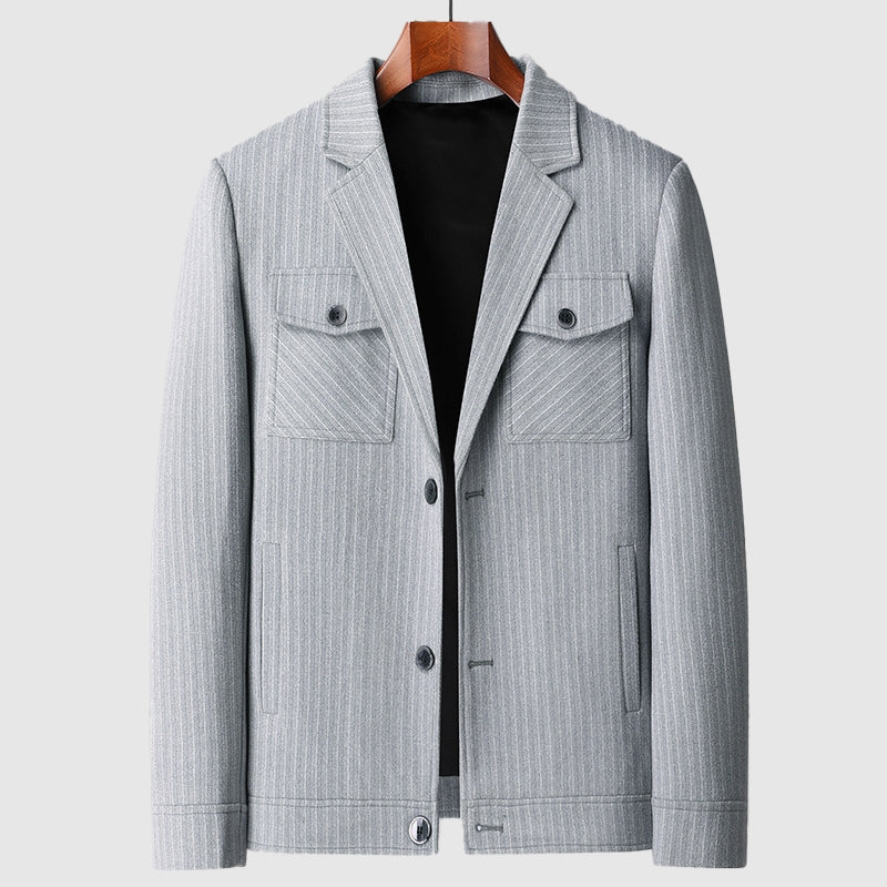 Dan Anthony Striped Woolen Jacket