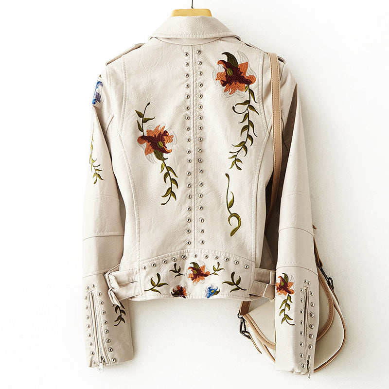 Fleur De Luxe Leather Jacket