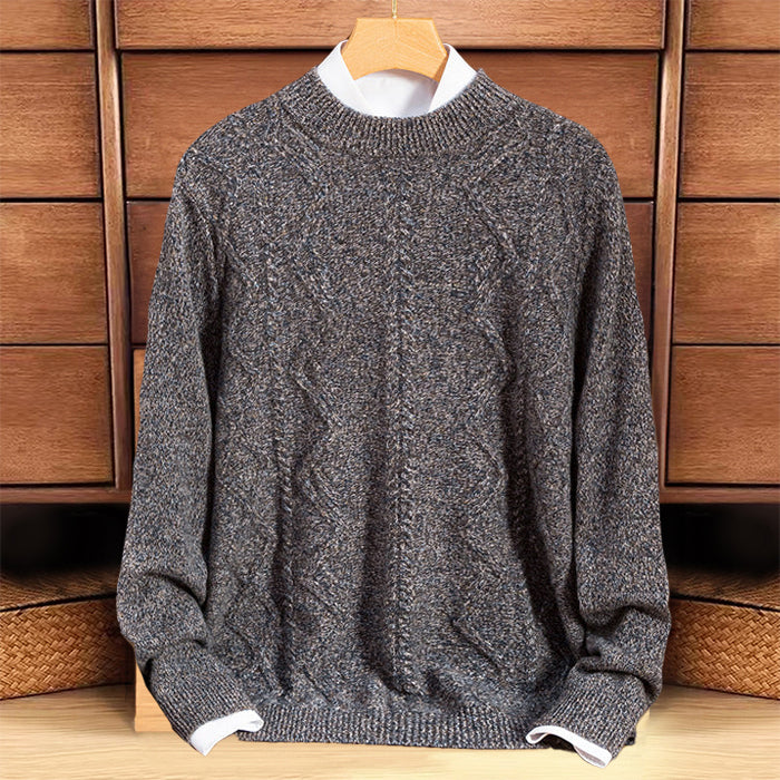 John Wellington Braid Knit Wool Sweater