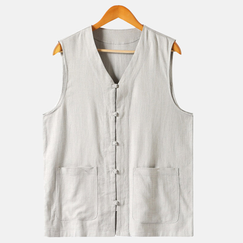 John Wellington Coastline Linen Vest