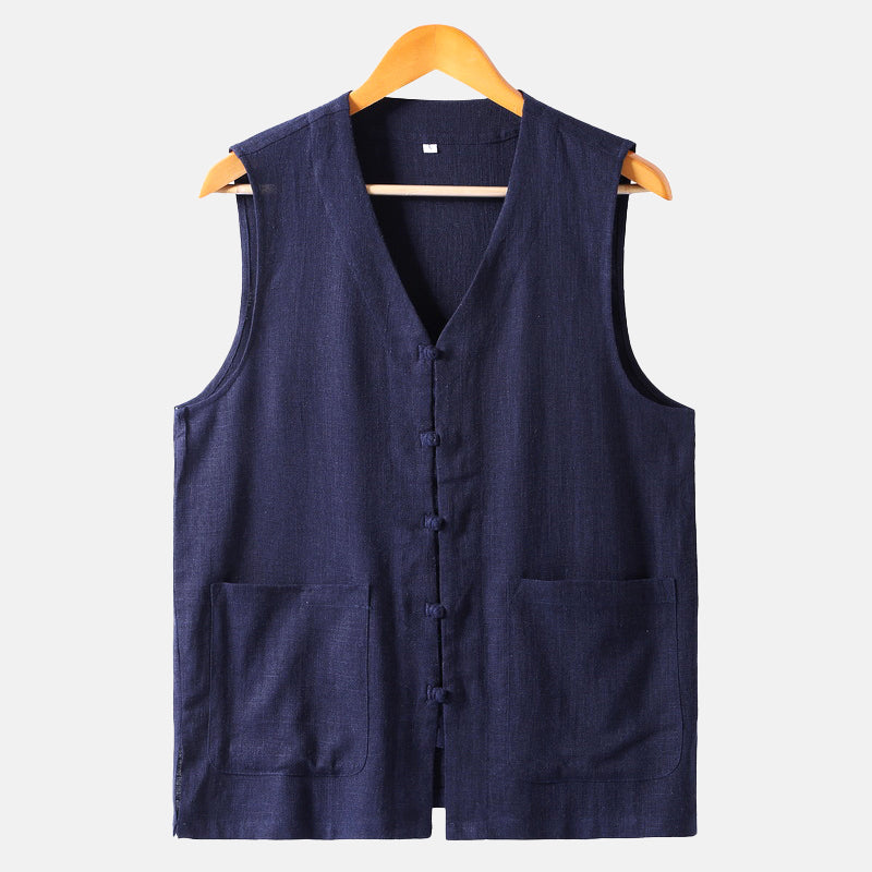 John Wellington Coastline Linen Vest