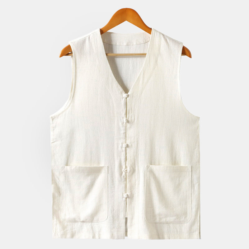 John Wellington Coastline Linen Vest