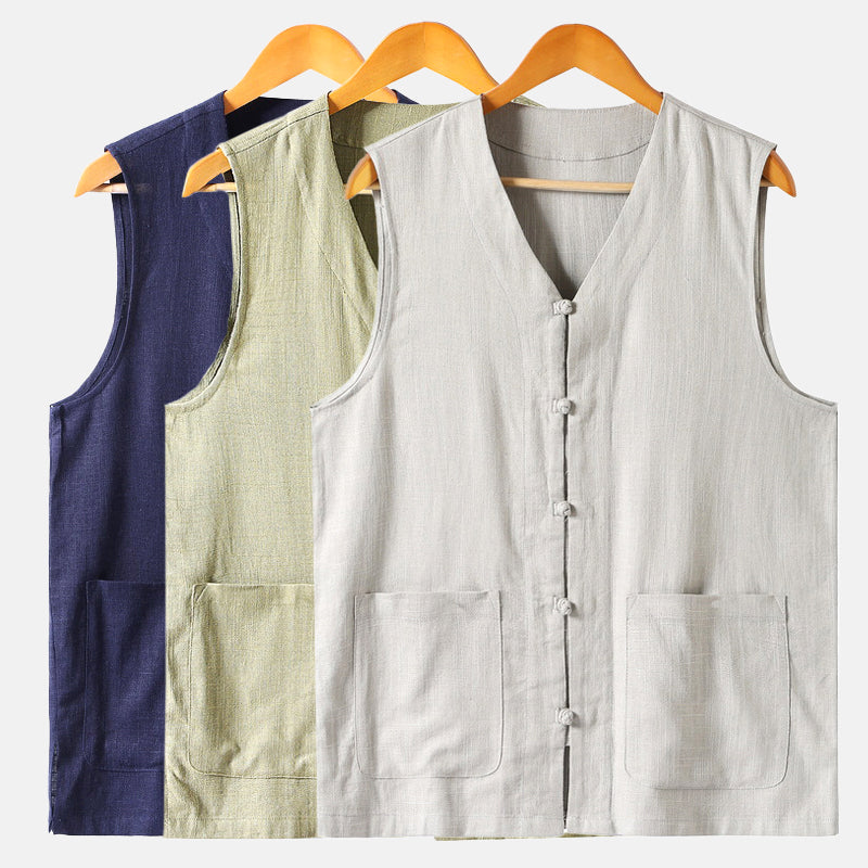 John Wellington Coastline Linen Vest