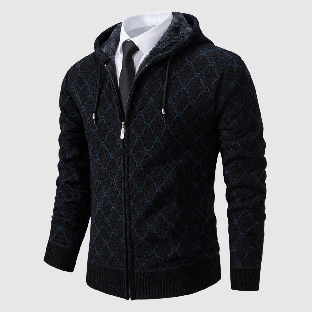 John Wellington Polished Argyle Cardigan