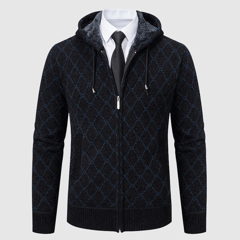 John Wellington Polished Argyle Cardigan