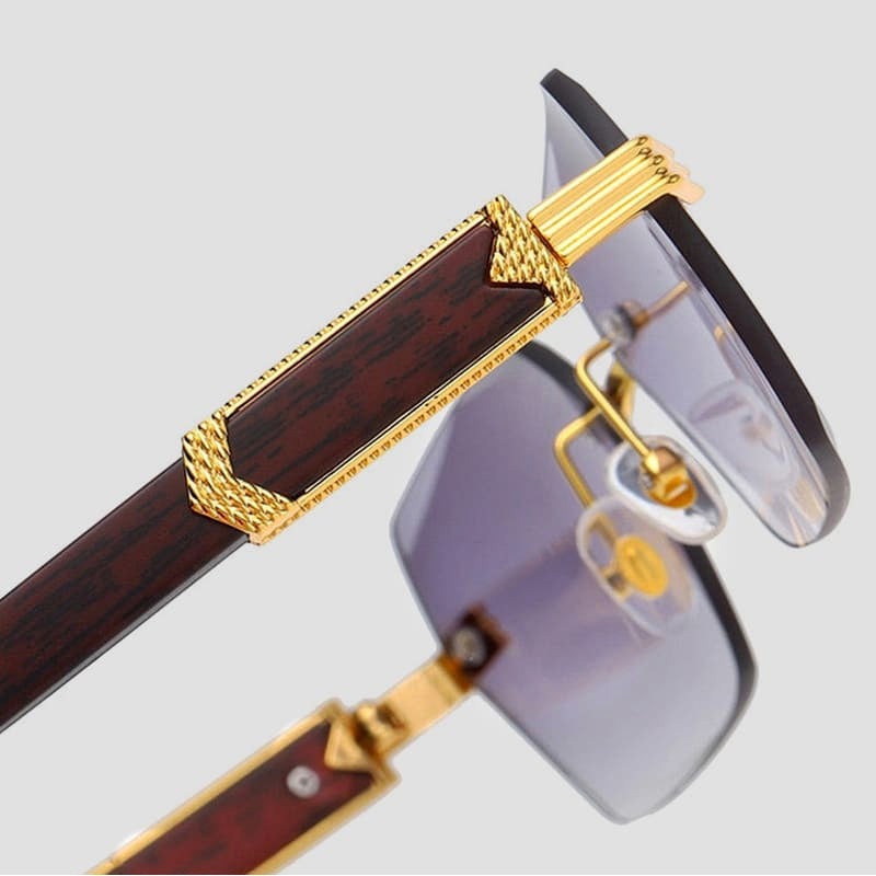 Massimo Rimless Gradient Sunglasses