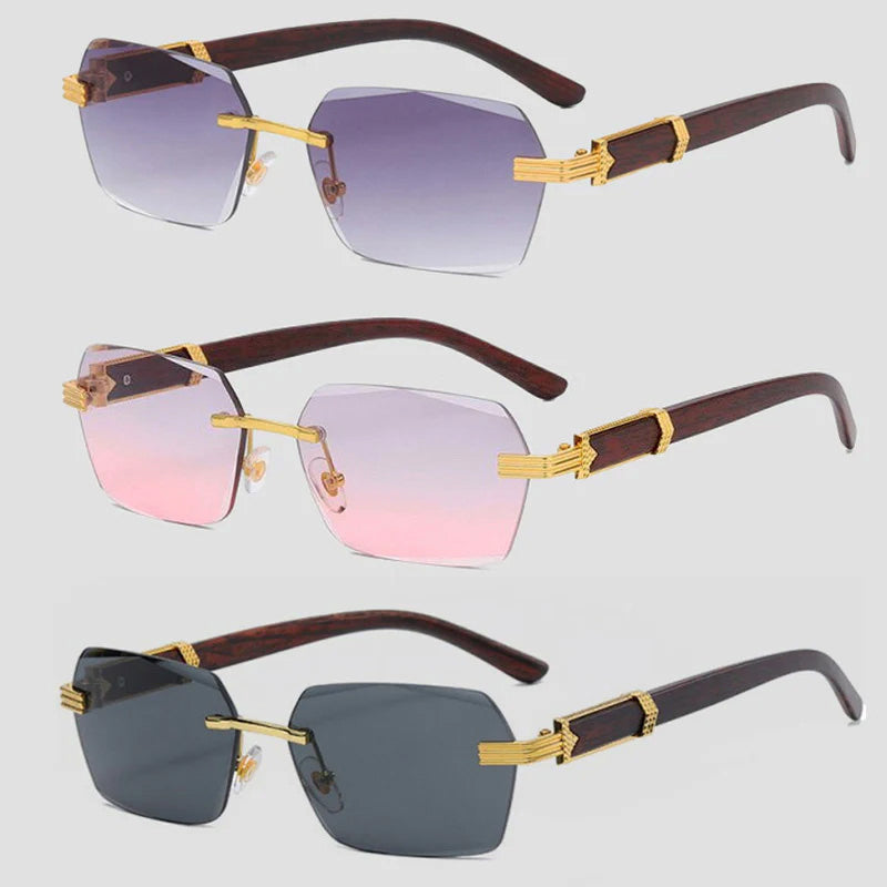 Massimo Rimless Gradient Sunglasses