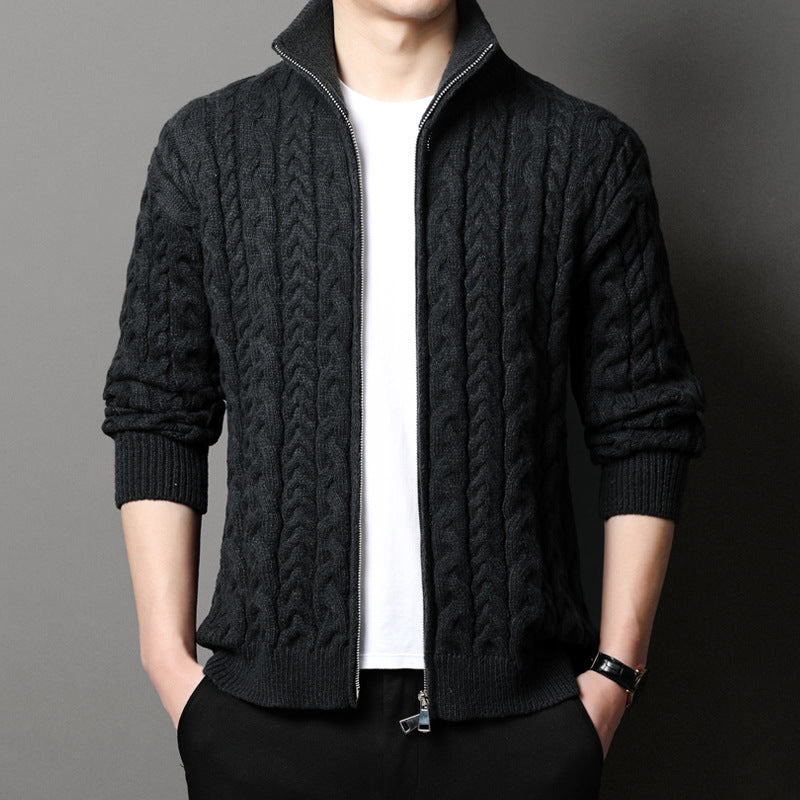 John Wellington Ribbed Knit Cardigan