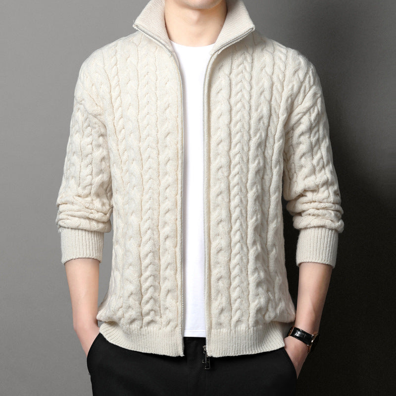 John Wellington Ribbed Knit Cardigan