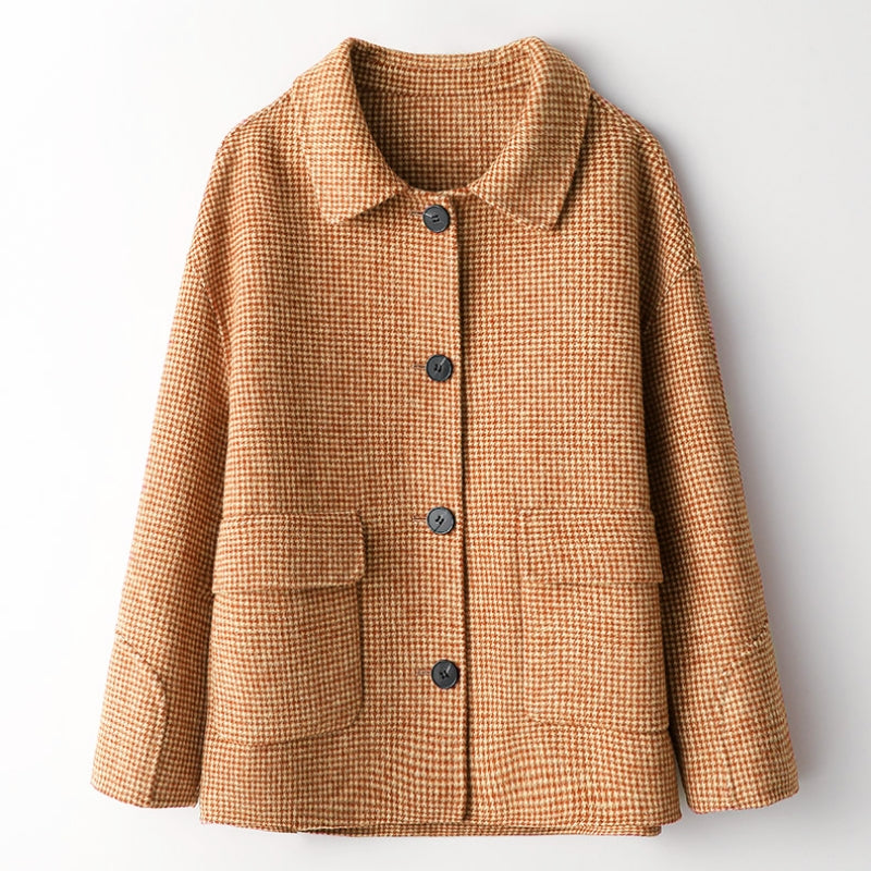 Olivia Grace Plaided Wool Jacket