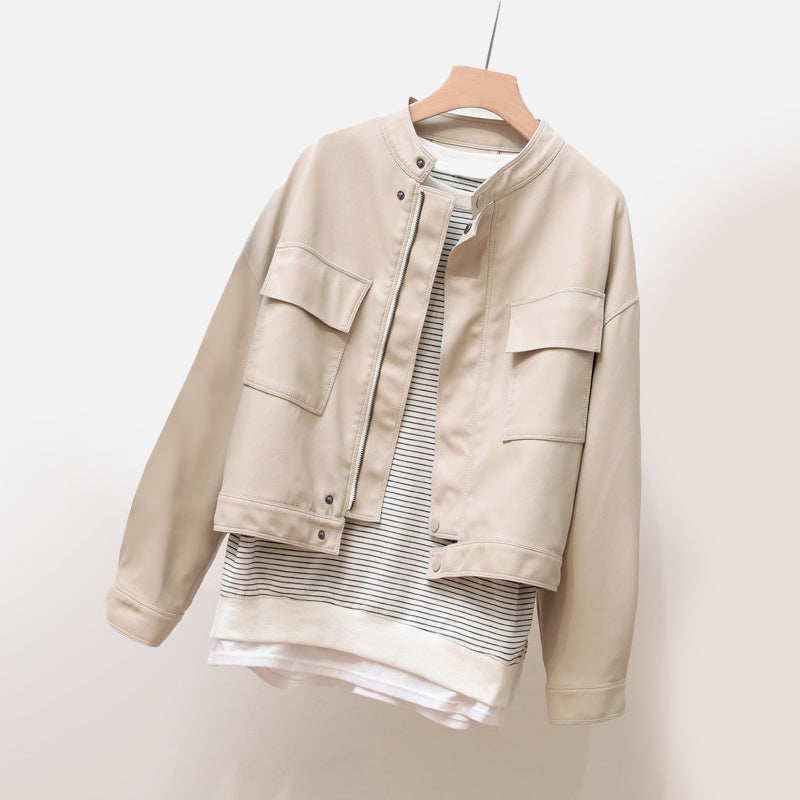 Olivia Klein Autumn Touch Leather Jacket