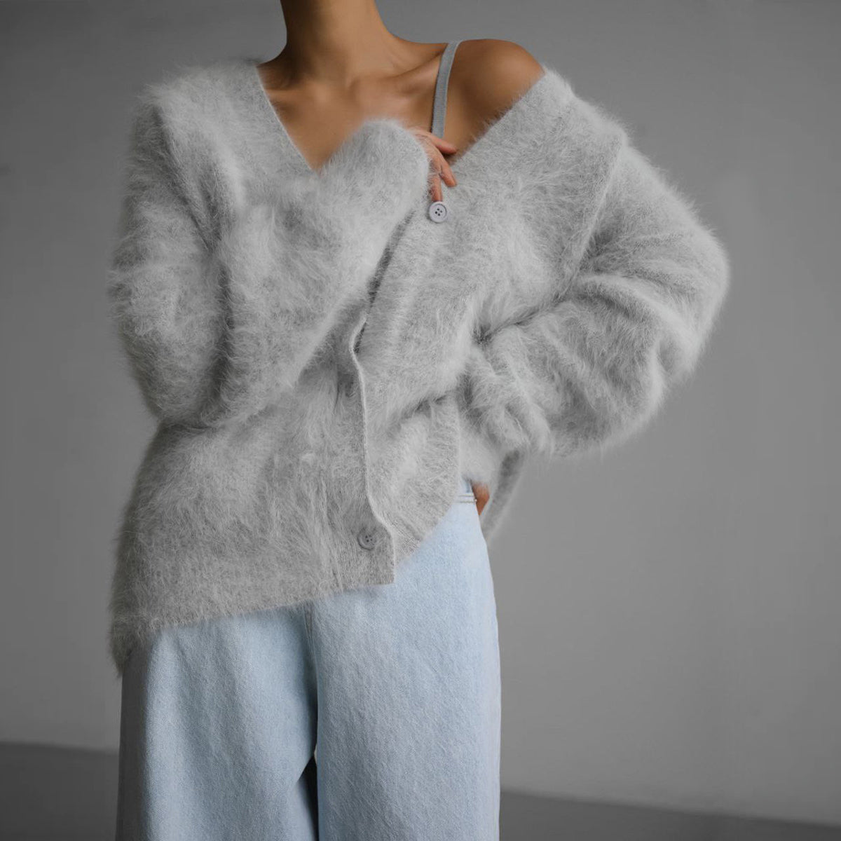 Olivia Klein Cashmere Touch Cardigan