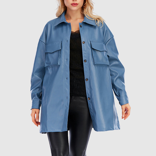 Olivia Klein Confidence Leather Coat