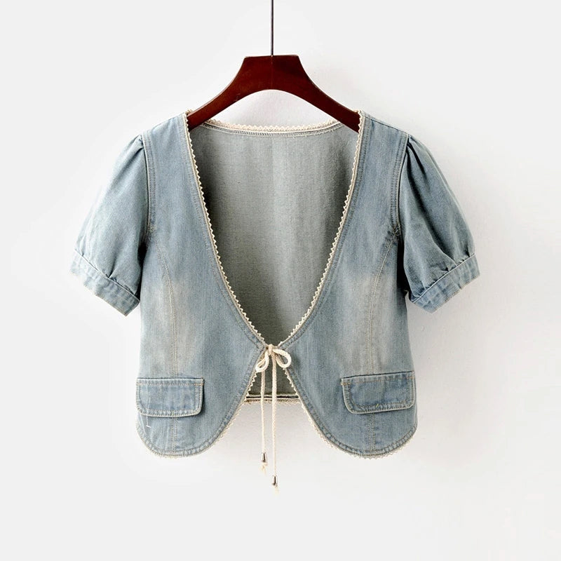 Olivia Klein Denim Bolero Jacket