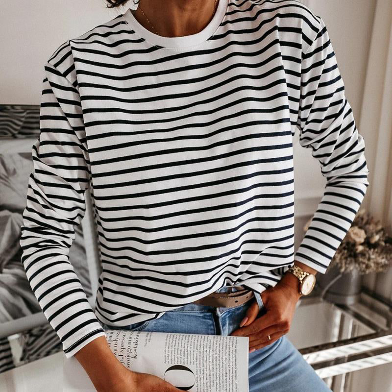 Olivia Klein Effortless Stripe Shirt