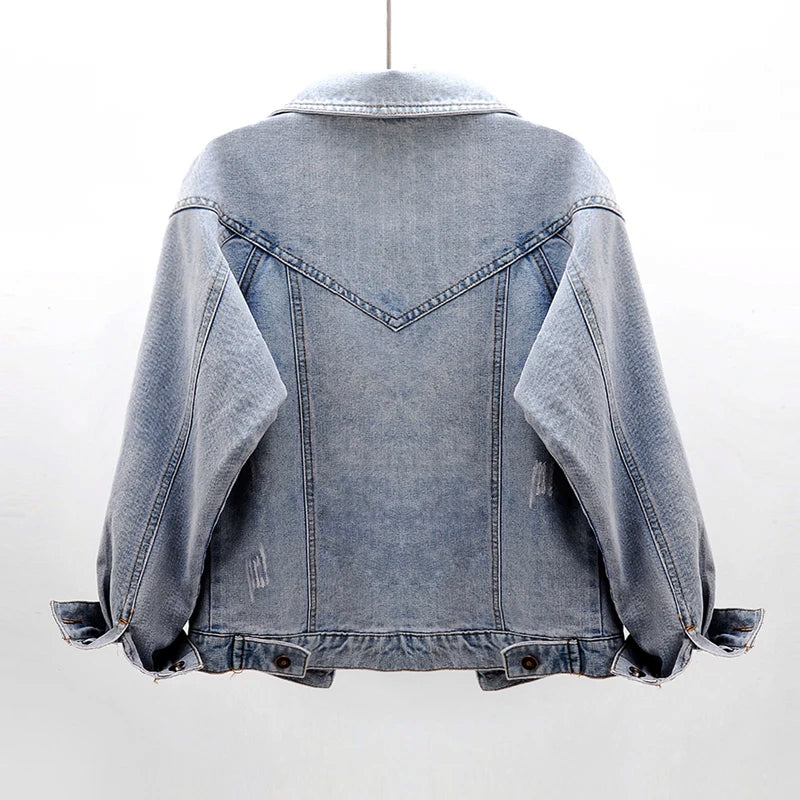 Olivia Klein Faded Denim Jacket