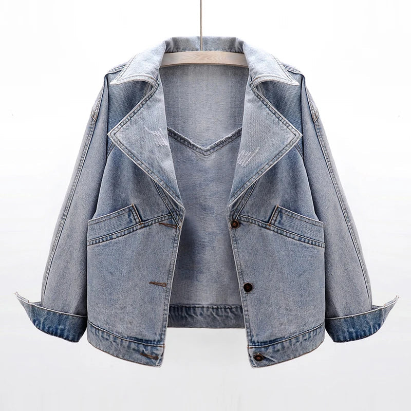 Olivia Klein Faded Denim Jacket