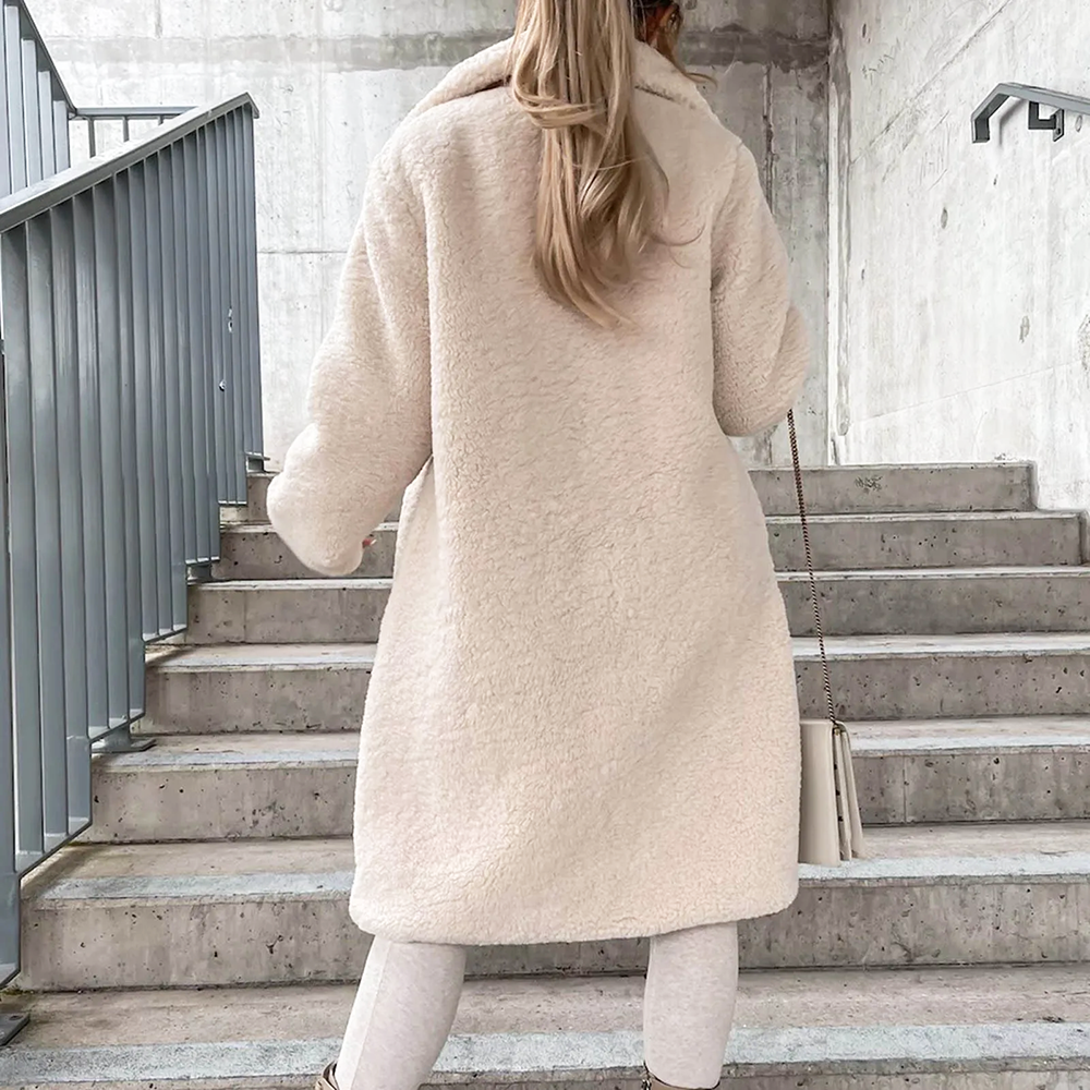 Olivia Klein Fluffy Teddy Coat