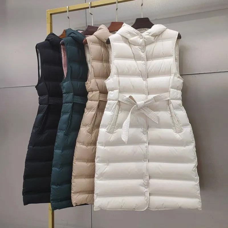 Olivia Klein Hooded Down Vest