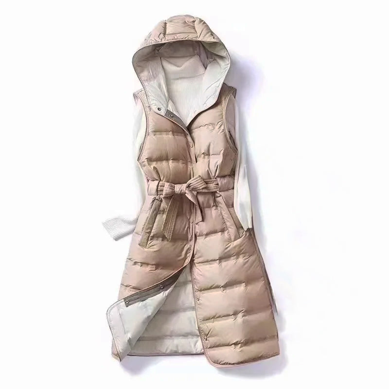 Olivia Klein Hooded Down Vest