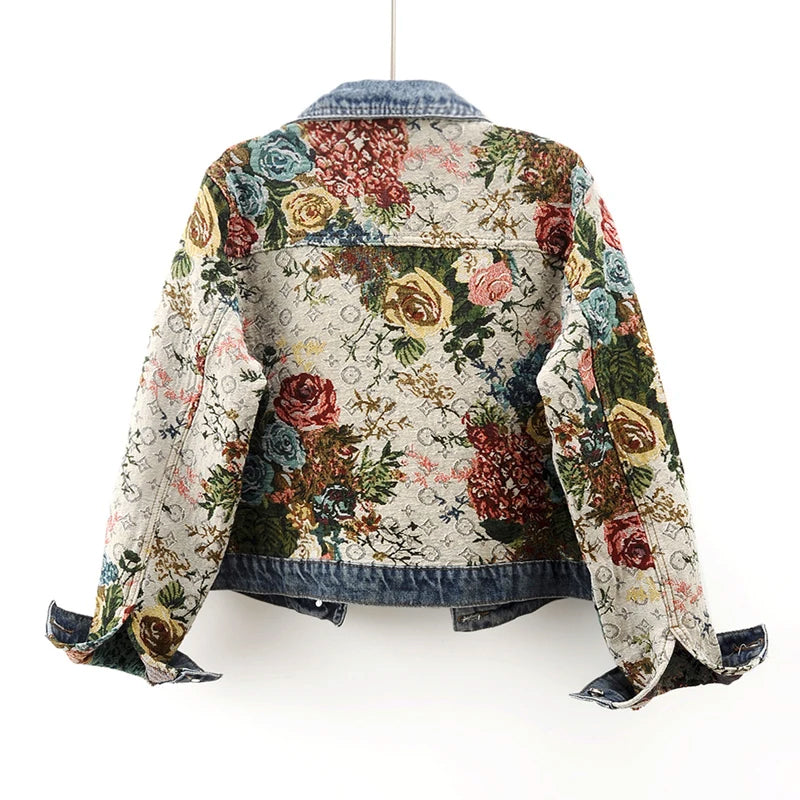 Olivia Klein Jacquard Embroidery Jacket