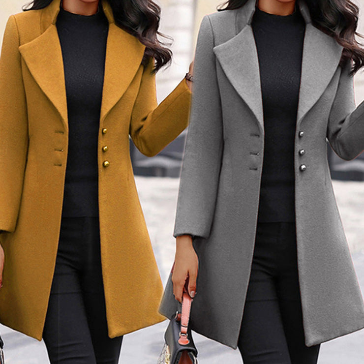 Olivia Klein Long Lapel Coat