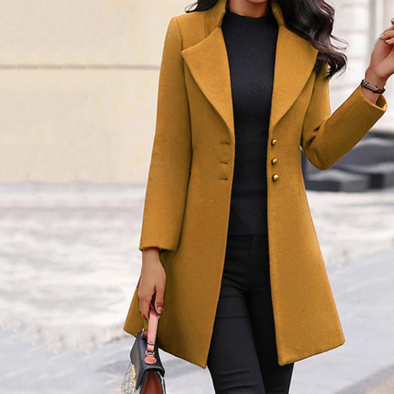 Olivia Klein Long Lapel Coat