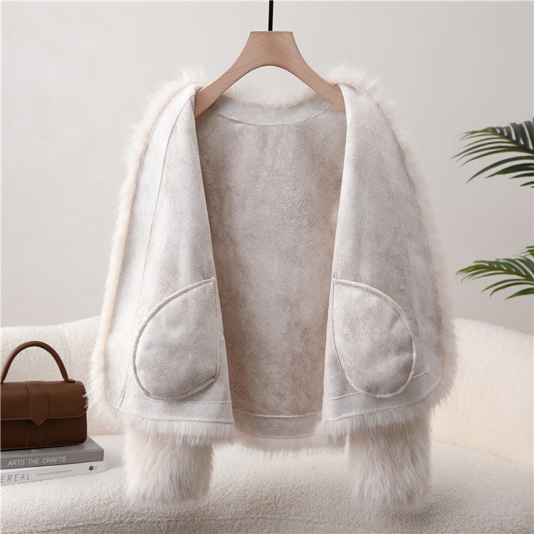 Olivia Klein Pearly Plush Coat